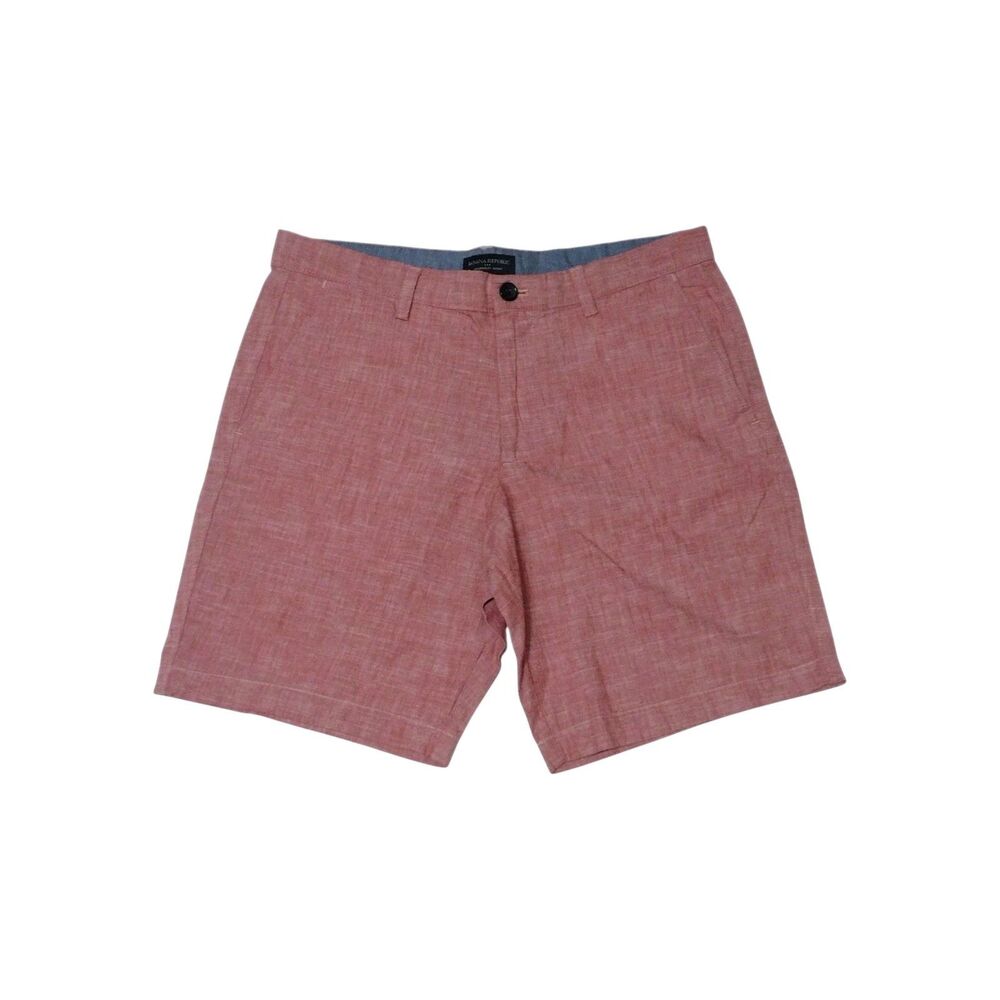 Banana Republic Men's Flat Front Shorts in Dusty Rose